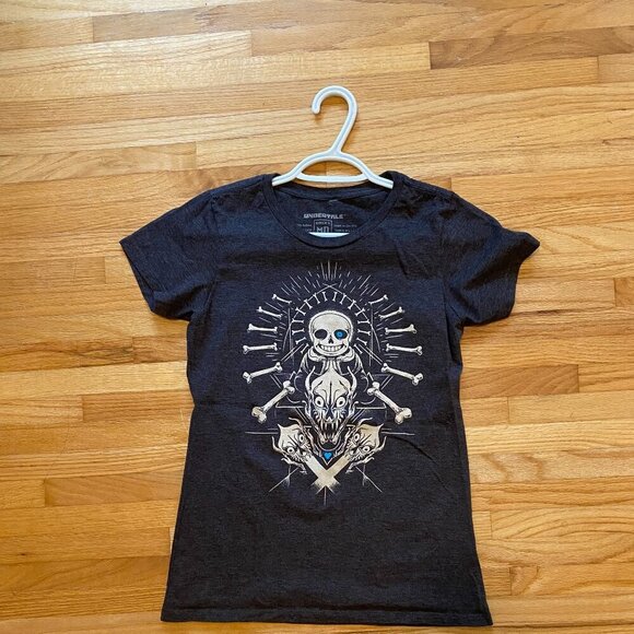 Undertale Fangamer Short Sleeve Gray T Shirt with Image of Character Sans Size M - Picture 6 of 6